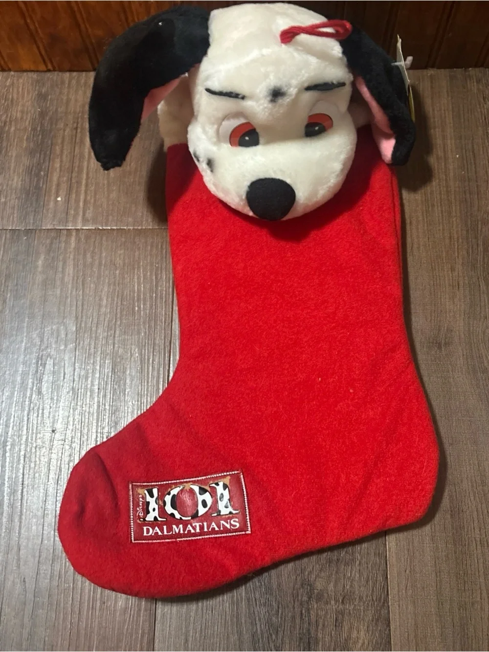 Disney Dalmatian Plush Kids Christmas Stocking - Red, White, Black, Pink